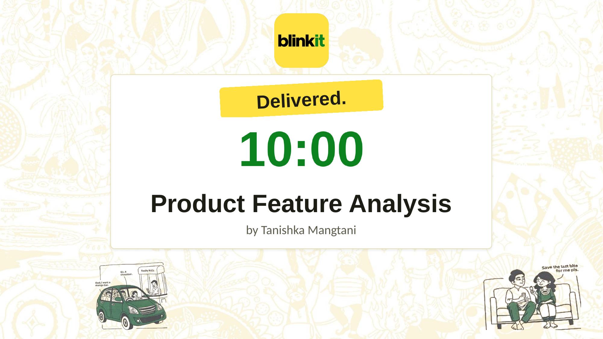 Cover of the Blinkit Print Store product feature analysis